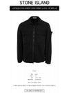 Zipper Regular Fit Cotton Overshirt Jacket Black - STONE ISLAND - BALAAN 3