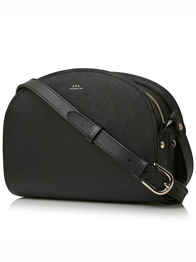 Women's Demil Lune Half Moon Shoulder Cross Bag Black - A.P.C. - BALAAN 3