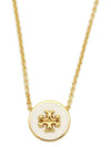 Kira Enamel Pendant Necklace Gold - TORY BURCH - BALAAN 6