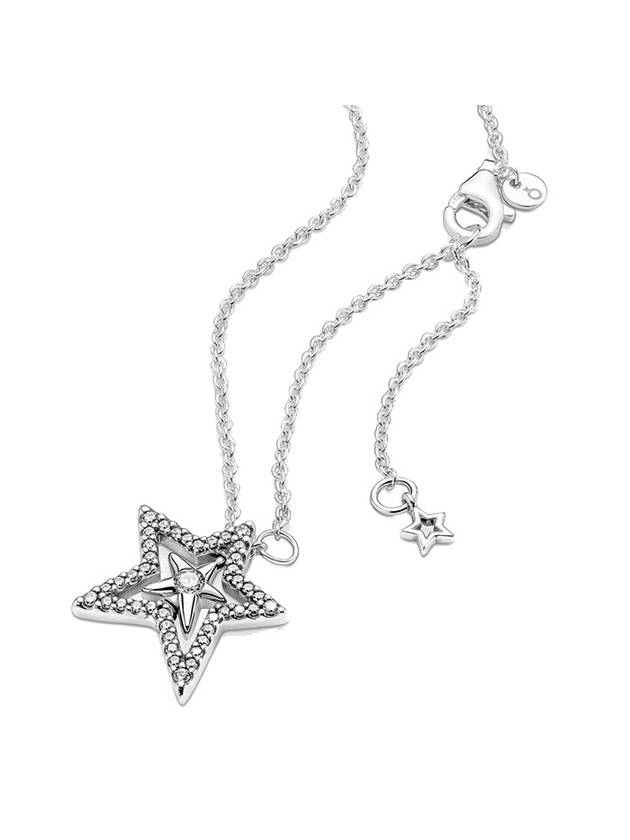 Pave Asymmetric Star Necklace 390020C01 - PANDORA - BALAAN 1