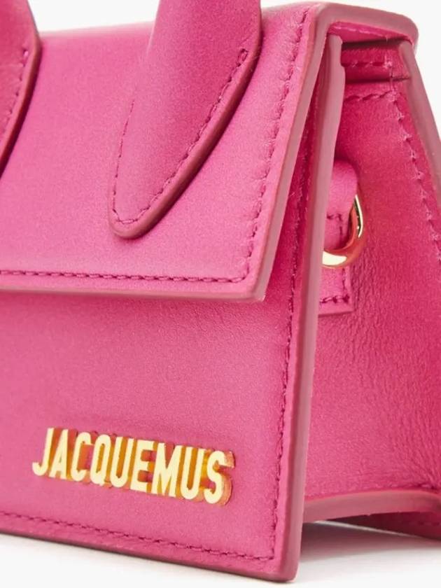 Jacquemus Chiquito Le Chiquito pink leather mini tote bag - JACQUEMUS - BALAAN 4