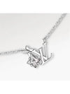 Loulougram Necklace Silver - LOUIS VUITTON - BALAAN 3