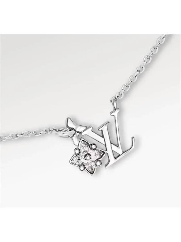 Loulougram Necklace Silver - LOUIS VUITTON - BALAAN 3