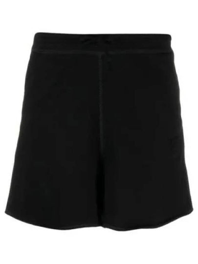 Logo Cotton Shorts Black - GANNI - BALAAN 2