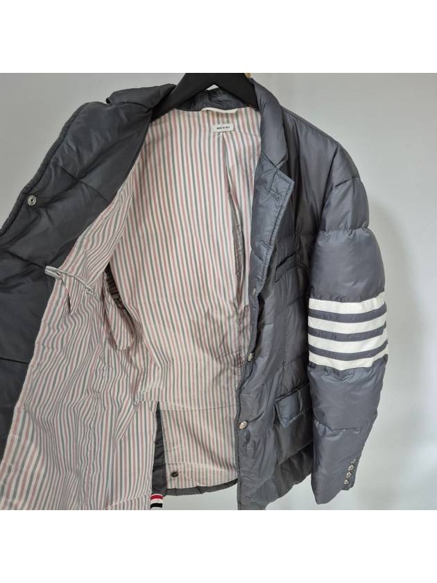 Thom Browne diagonal armband padded blazer jacket gray size 4 - MONCLER - BALAAN 5