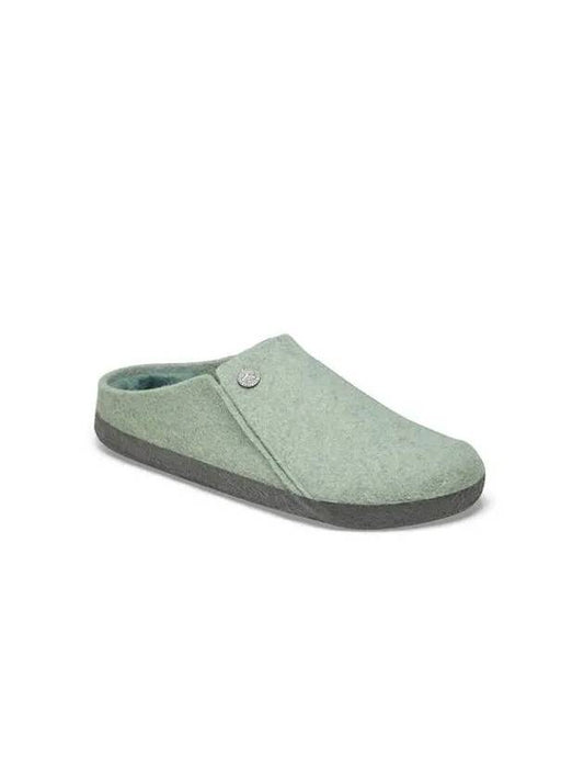 Zermatt Rivet Split Wool Felt Clog Light Green - BIRKENSTOCK - BALAAN 1