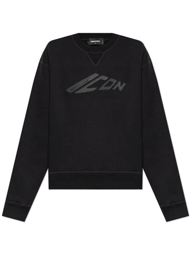 Dsquared2 Sweatshirt With Logo, Women's, Black - DSQUARED2 - BALAAN 1