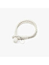 Intrecciato Double Weaving Bracelet White - BOTTEGA VENETA - BALAAN 3