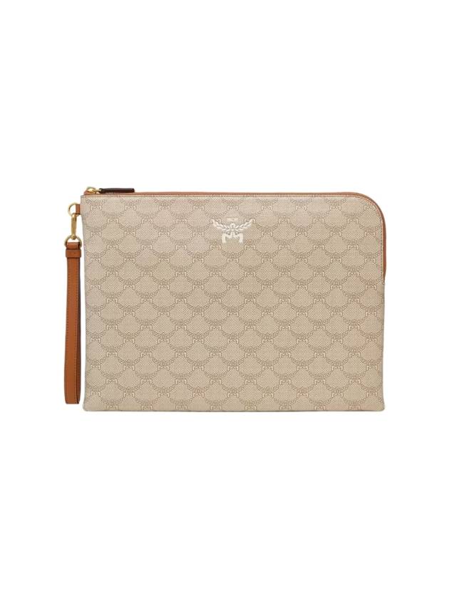 Himmel Lauretos Zipper Large Pouch Beige - MCM - BALAAN 1