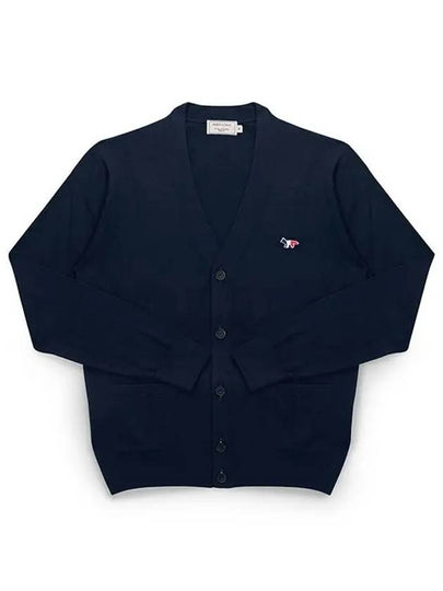 Tricolor Fox Patch Classic Cardigan Navy - MAISON KITSUNE - BALAAN 2