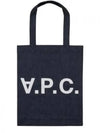 Laure logo denim tote bag blue - A.P.C. - BALAAN 2