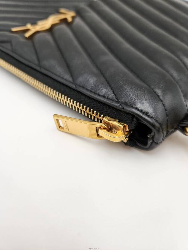 Daol Sangin Store Matelasse Clutch Black Small 379039 Condition A - SAINT LAURENT - BALAAN 8