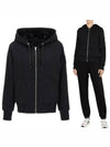 Classic Bunny 2 Zip Up Hoodie Black Lining Black - MOOSE KNUCKLES - BALAAN 2