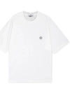 Compass Patch Regular Fit Cotton Short Sleeve T-Shirt White - STONE ISLAND - BALAAN 4