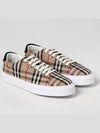 Vintage Check Cotton Low Top Sneakers Beige - BURBERRY - BALAAN 3