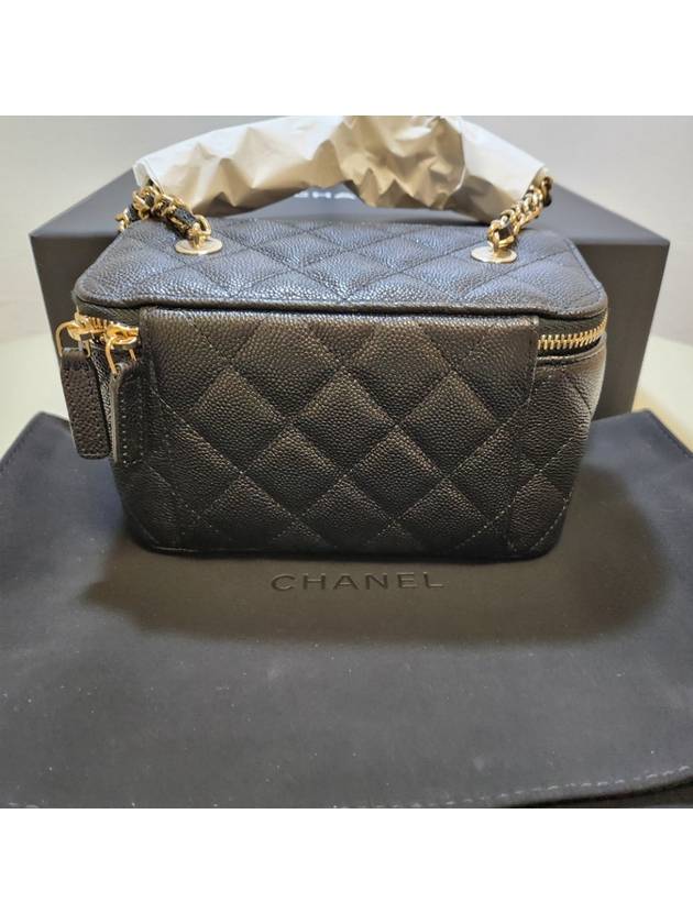 Classic Caviar Vanity Cross Bag Gold Plated Black - CHANEL - BALAAN 3