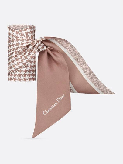 30 Montaigne Micha Silk Twill Scarf Rose - DIOR - BALAAN 2