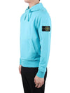 Wappen Patch Classic Fleece Hoodie Light Blue - STONE ISLAND - BALAAN 4