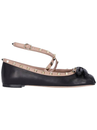 Valentino Garavani Flat shoes Black - VALENTINO - BALAAN 1