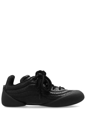 Flexion Lace-Up Low Top Sneakers Black - ALEXANDER MCQUEEN - BALAAN 1