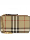 Check Strap Card Wallet Archive Beige - BURBERRY - BALAAN 2