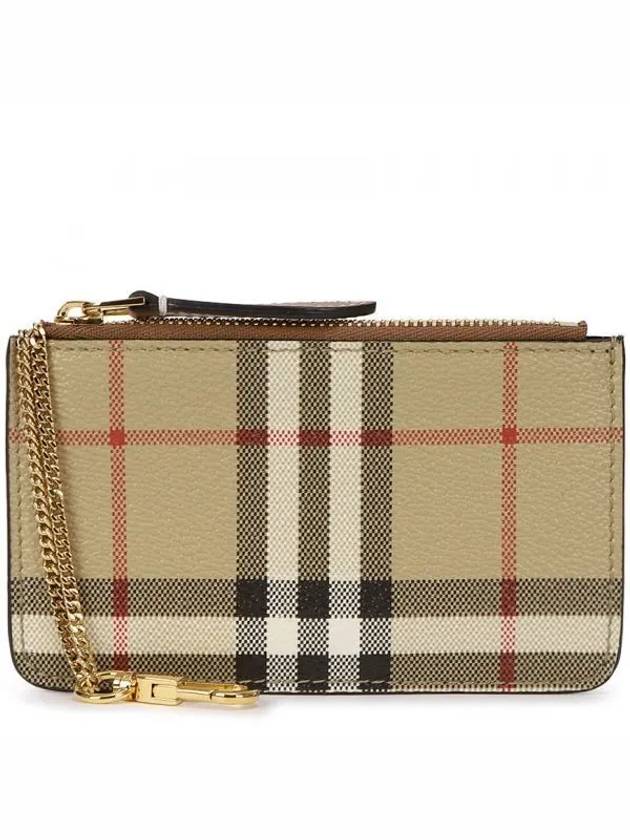 Check Strap Card Wallet Archive Beige - BURBERRY - BALAAN 2