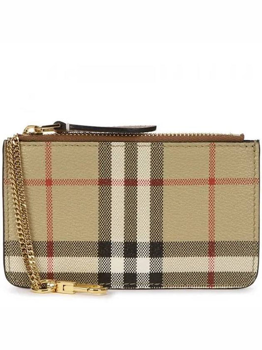 Check Strap Card Wallet Archive Beige - BURBERRY - BALAAN 2