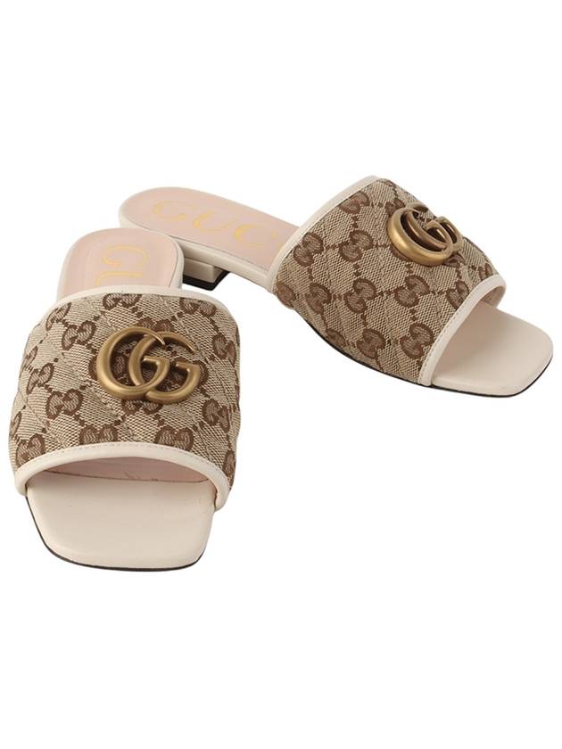 619893 GG Matelasse Canvas Slides Women s Sandals Size 35 34139 - GUCCI - BALAAN 1