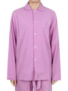 Poplin Long Sleeve Shirt Purple Pink - TEKLA - 7