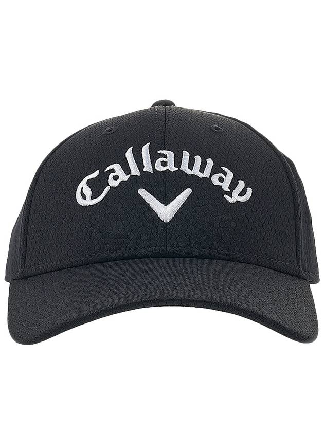 Women's Side Crest Structured Ball Cap Black - CALLAWAY GOLF - BALAAN 3