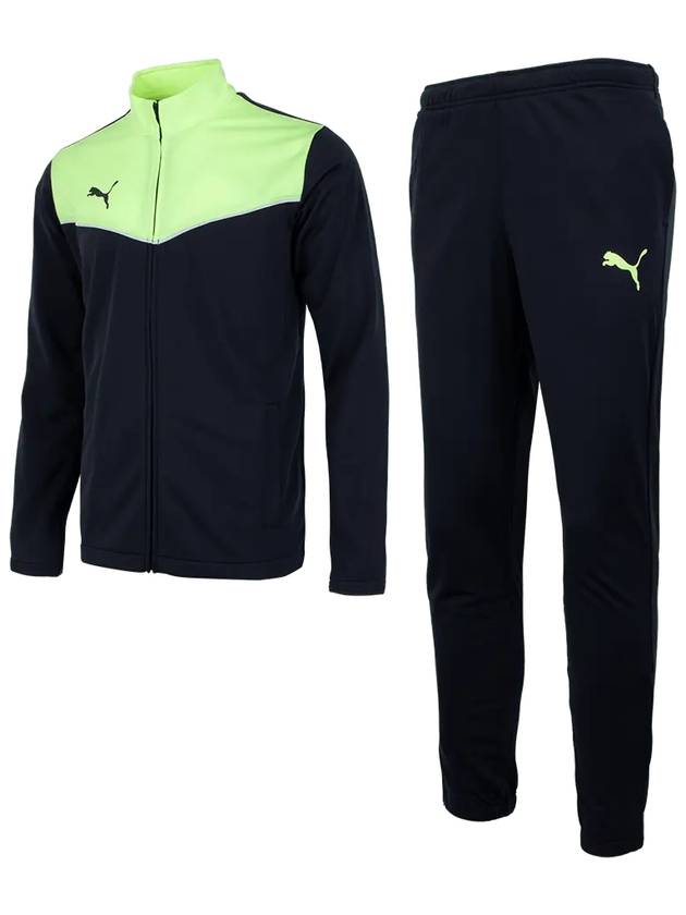 Individualrise Training Tracksuit Navy Lime - PUMA - BALAAN 3