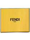 FF square leather card wallet beige - FENDI - BALAAN 8