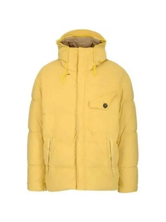 Men's Survival Hood Down Padding Yellow - TEN C - BALAAN 1