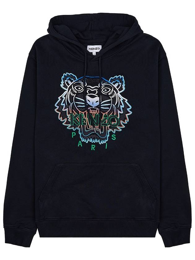 Gradient Tiger Logo Hoodie Black - KENZO - BALAAN 2