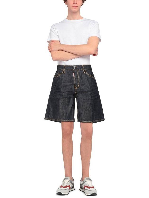 overfit bermuda denim shorts - DSQUARED2 - BALAAN 3