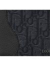 Saddle Oblique Jacquard Half Wallet Black - DIOR - BALAAN 6