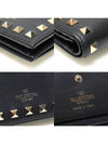 ZW2P0P39BOL Black Calfskin Rockstud Compact Half Wallet - VALENTINO - BALAAN 7