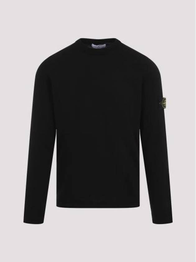 Light Raw Hand Organic Cotton Knit Top Black - STONE ISLAND - BALAAN 4