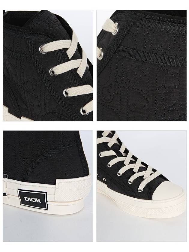 B23 Oblique Kumo High Top Sneakers Black - DIOR - BALAAN 5