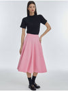 Flare Span Long Skirt Pink - MANAVIS7 - BALAAN 3