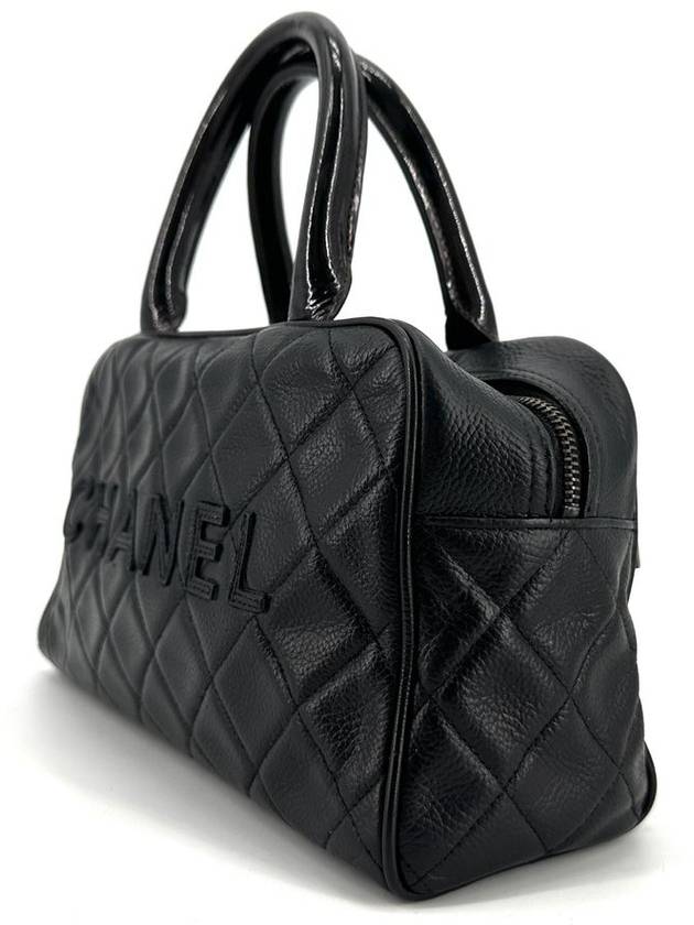 Caviar mini bowling bag tote Boston - CHANEL - BALAAN 3