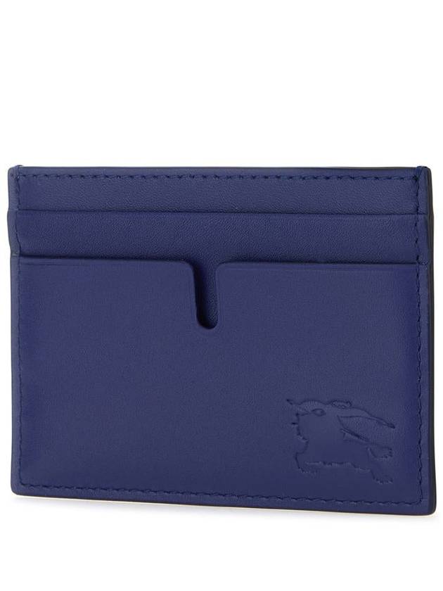 EKD Leather Card Wallet Blue - BURBERRY - BALAAN 3