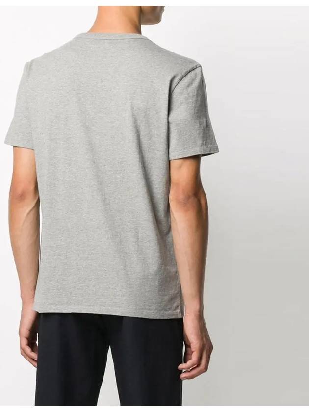 Fox Head Patch Classic Short Sleeve T-Shirt Grey Melange - MAISON KITSUNE - BALAAN 5