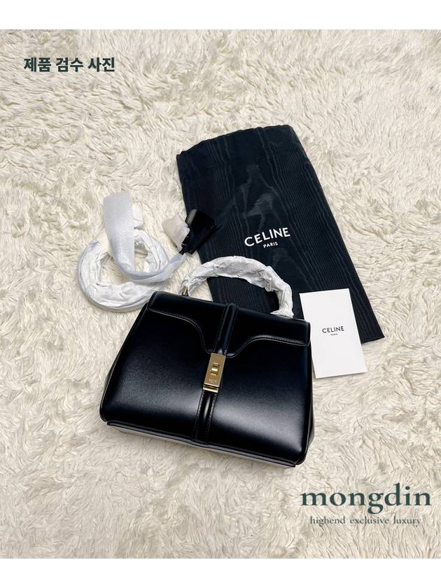 16 Calfskin Mini Shoulder Bag Black - CELINE - BALAAN 6