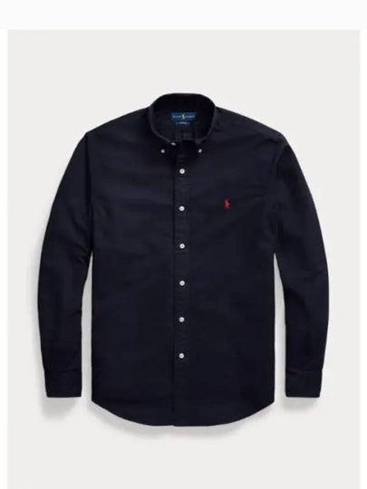 Embroidered Pony Logo Long Sleeve Shirt Navy - POLO RALPH LAUREN - BALAAN 2