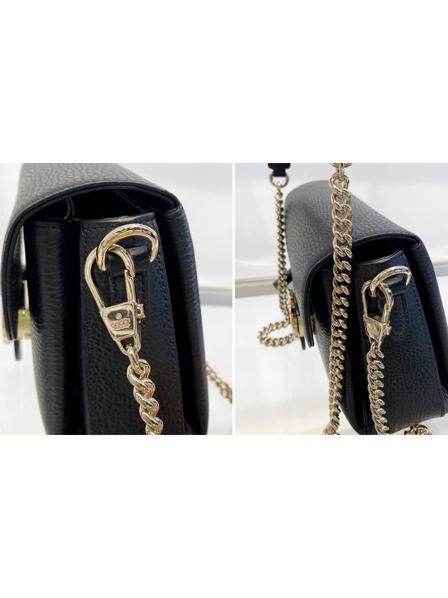 GG Interlocking Chain Mini Shoulder Bag Black - GUCCI - BALAAN 9