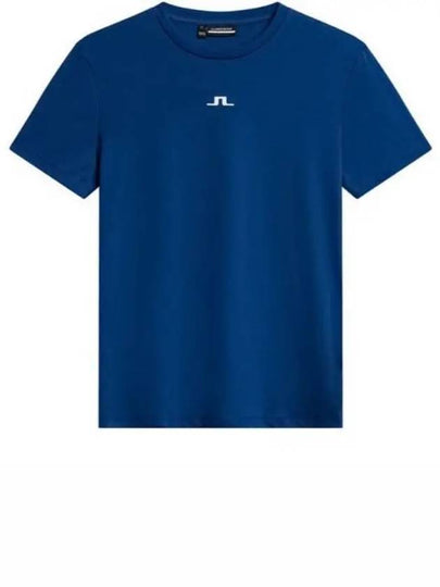 Ada Logo Short Sleeve T-Shirt Estate Blue - J.LINDEBERG - BALAAN 2