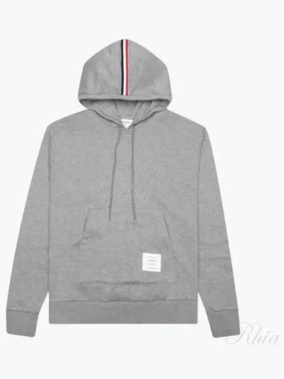 Men's Center Back Stripe Logo Patch Hoodie Grey - THOM BROWNE - BALAAN 2