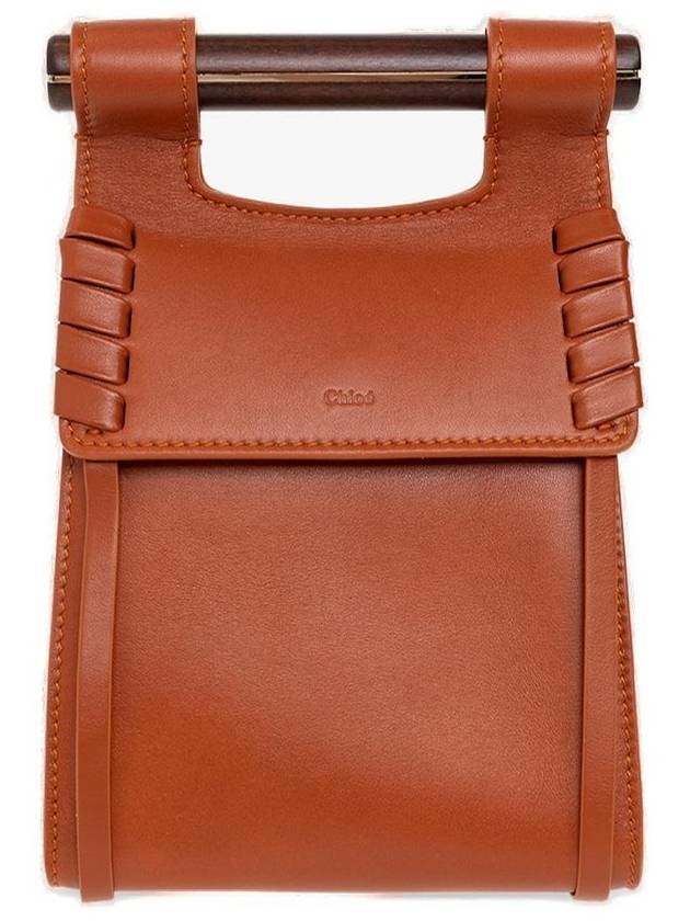 Logo Embossed Phone Pouch Brown - CHLOE - BALAAN 1