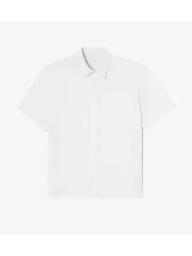 Men s outerwear short sleeved shirt white - LACOSTE - BALAAN 1